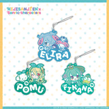 "NIJISANJI EN × 三丽鸥家族" 橡胶钥匙扣 LazuLight