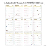 “NIJISANJI EN亚克力台历2024” B组