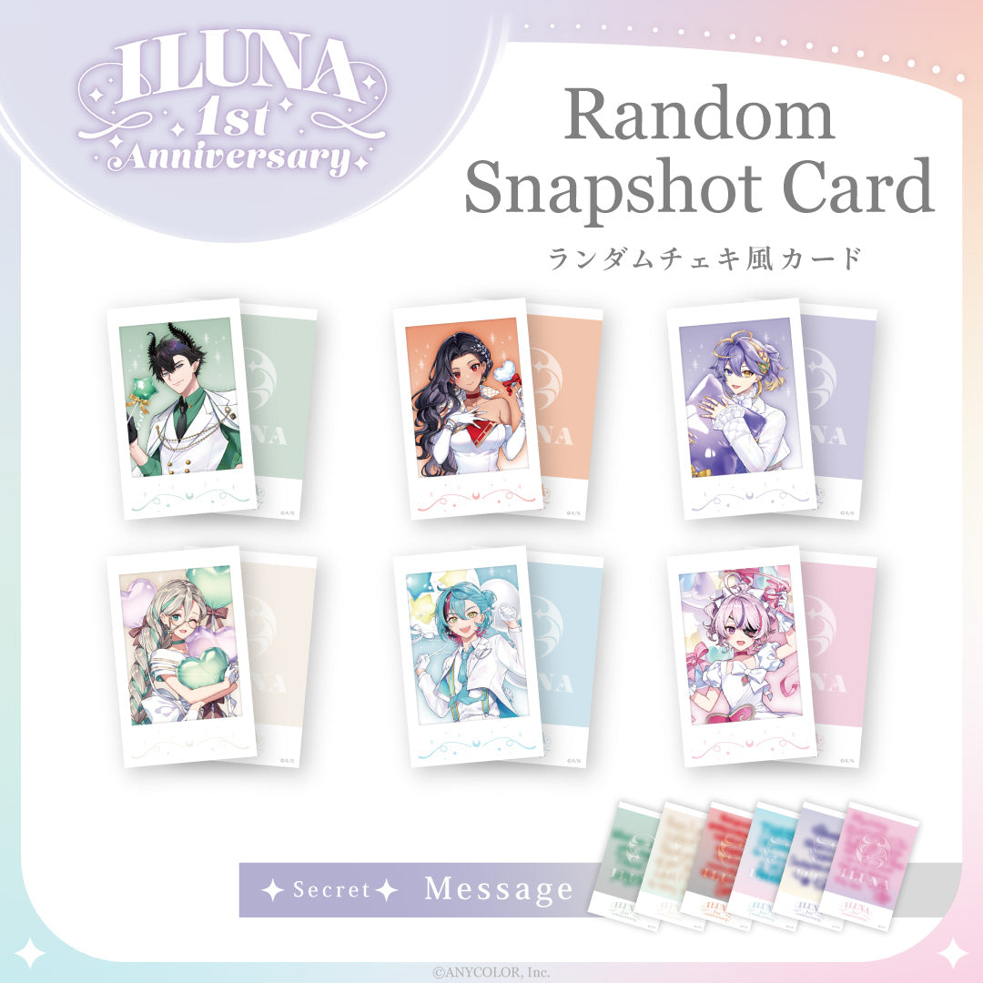 Iluna 1st Anniversary Random Snapshot Card Nijisanji En Official Store 9355