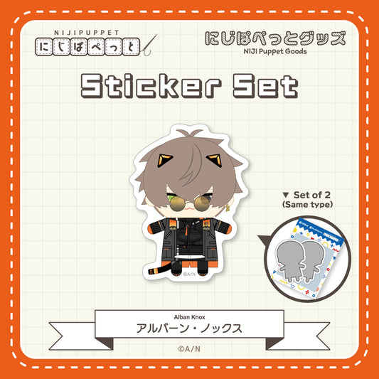 "NIJI Puppet Goods" Sticker Set - H
