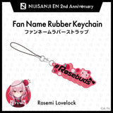 "NIJISANJI EN 2nd Anniversary" Fan Name Rubber Keychain (OBSYDIA)