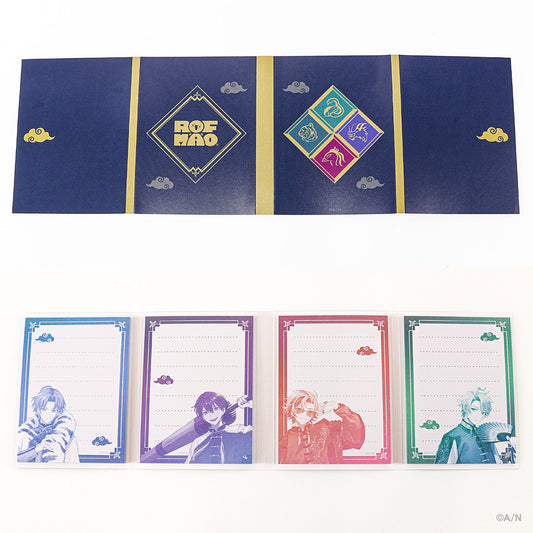 "ROF-MAO Four Guardians Motif Goods" Book Type Sticky Memo