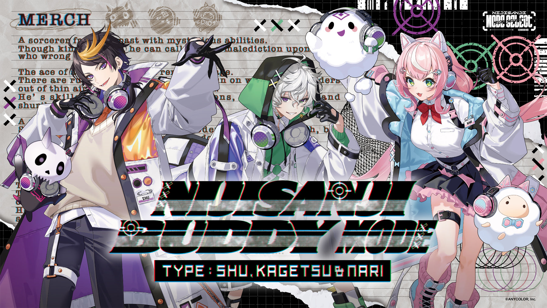 NIJISANJI Buddy Mode Type：Shu, Kagetsu & Nari