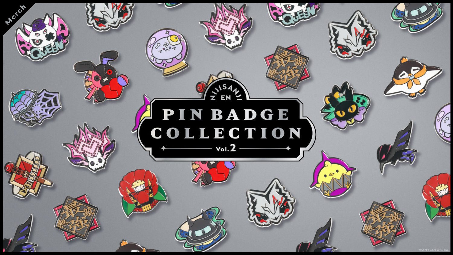 NIJISANJI EN PIN BADGE COLLECTION Vol.2