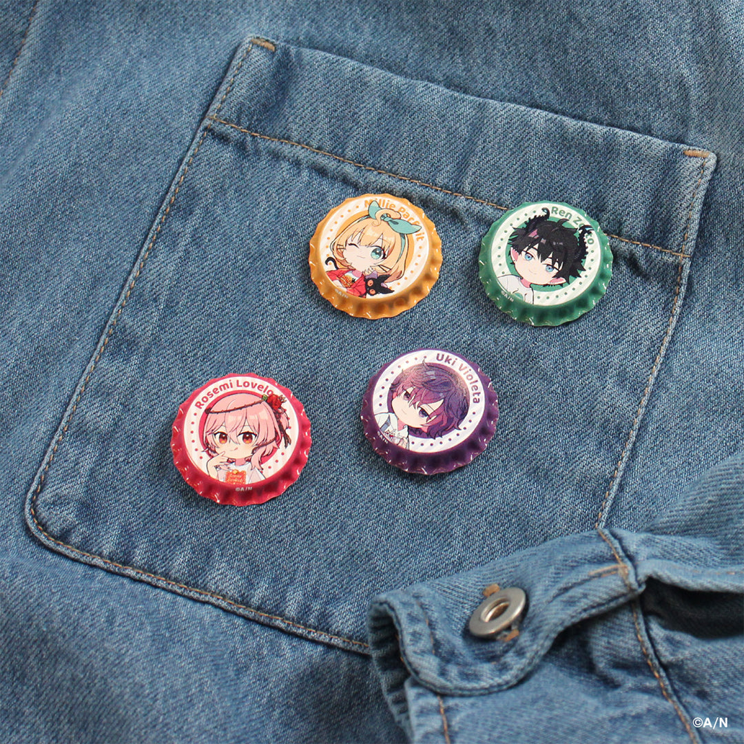 "NIJI瓶子Vol.1" 瓶盖徽章