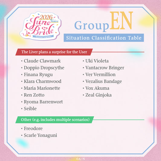"June Bride 2026 Voice ~Sweetest Surprise~" - Group EN