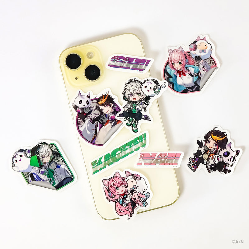 "NIJISANJI Buddy Mode Type：Shu, Kagetsu & Nari" Sticker Set