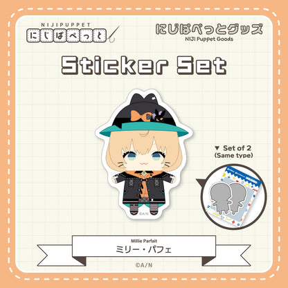 "NIJI Puppet Goods" Sticker Set - H