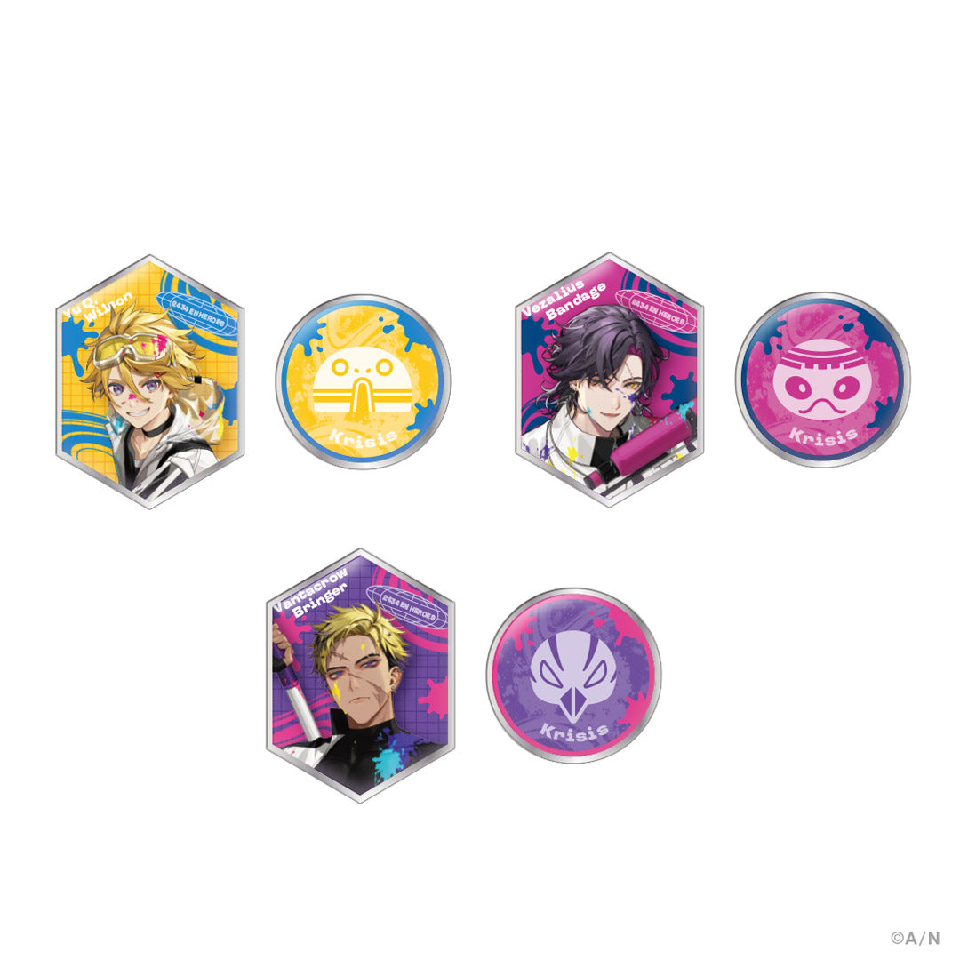 "NIJISANJI & NIJISANJI EN HEROES 1st Anniversary" Pins Set Krisis