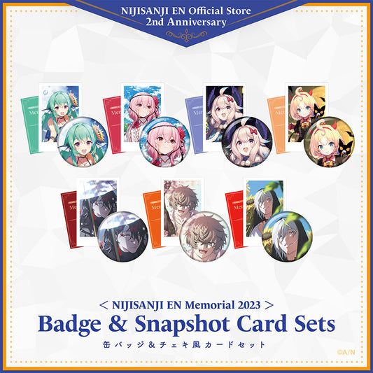 "NIJISANJI EN 纪念品2023" 徽章 & 快照卡套装