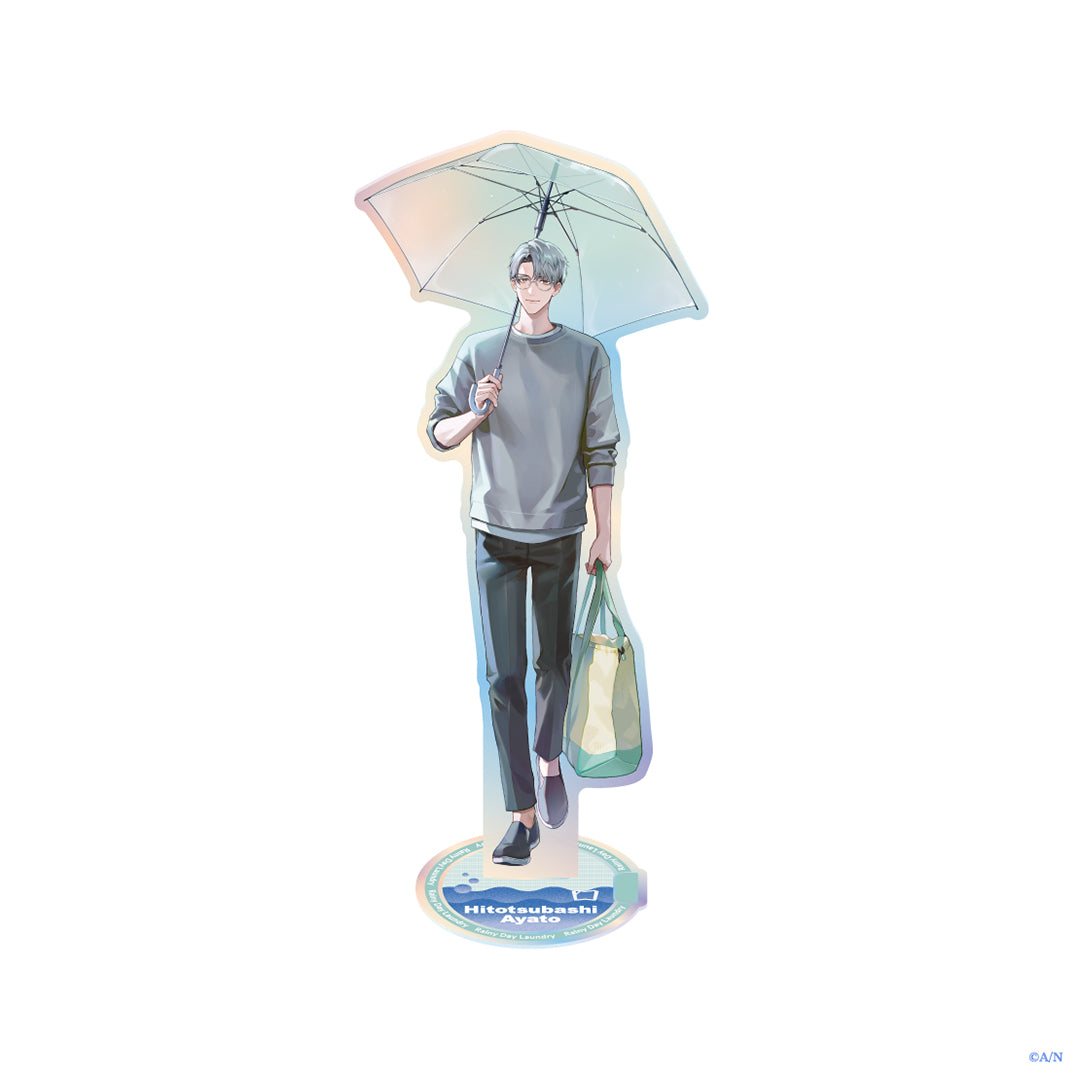 "Rainy Day Laundry" Aurora Foiled Acrylic Stand