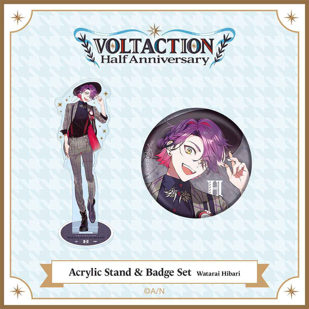 "VOLTACTION Half Anniversary" Acrylic Stands & Badge Set