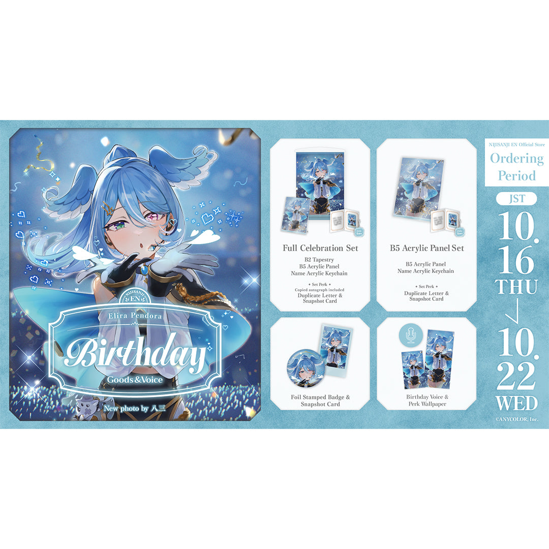 Elira Pendora Birthday Goods & Voice 2025 – NIJISANJI EN Official
