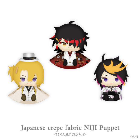 "Luxiem Ukiyoe" Japanese crepe fabric NIJI Puppet