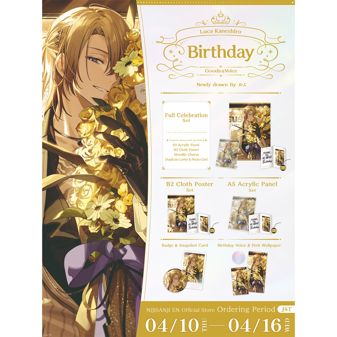 Luca Kaneshiro Birthday Goods & Voice 2025 – NIJISANJI EN Official