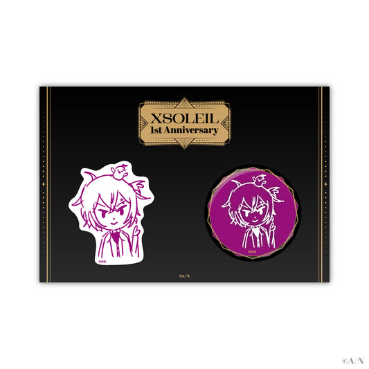 “XSOLEIL 1周年纪念” 徽章&贴纸套装