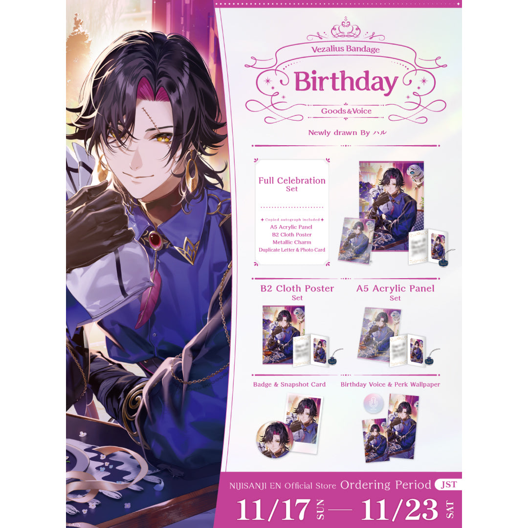 Vezalius Bandage Birthday Goods & Voice 2024 – NIJISANJI EN