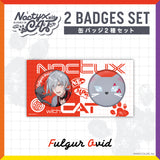 "Noctyx With Cat" 2 Badges Set