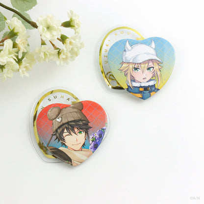 "NIJISANJI White Day 2024" Heart Badge & Badge Cover Set
