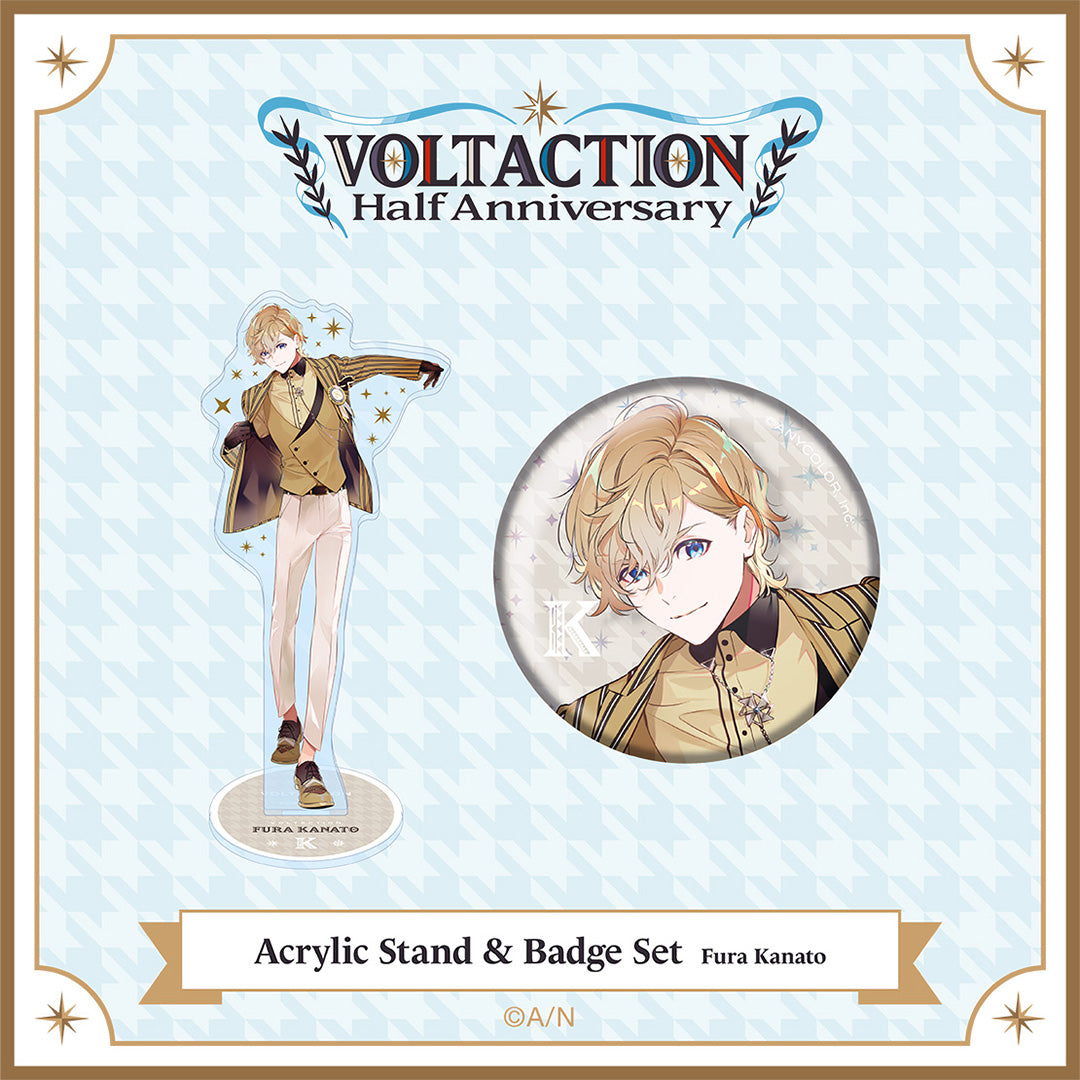"VOLTACTION Half Anniversary" Acrylic Stands & Badge Set