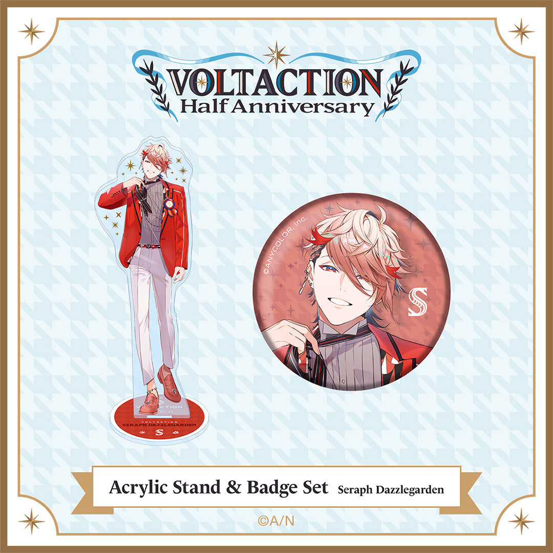"VOLTACTION Half Anniversary" Acrylic Stands & Badge Set