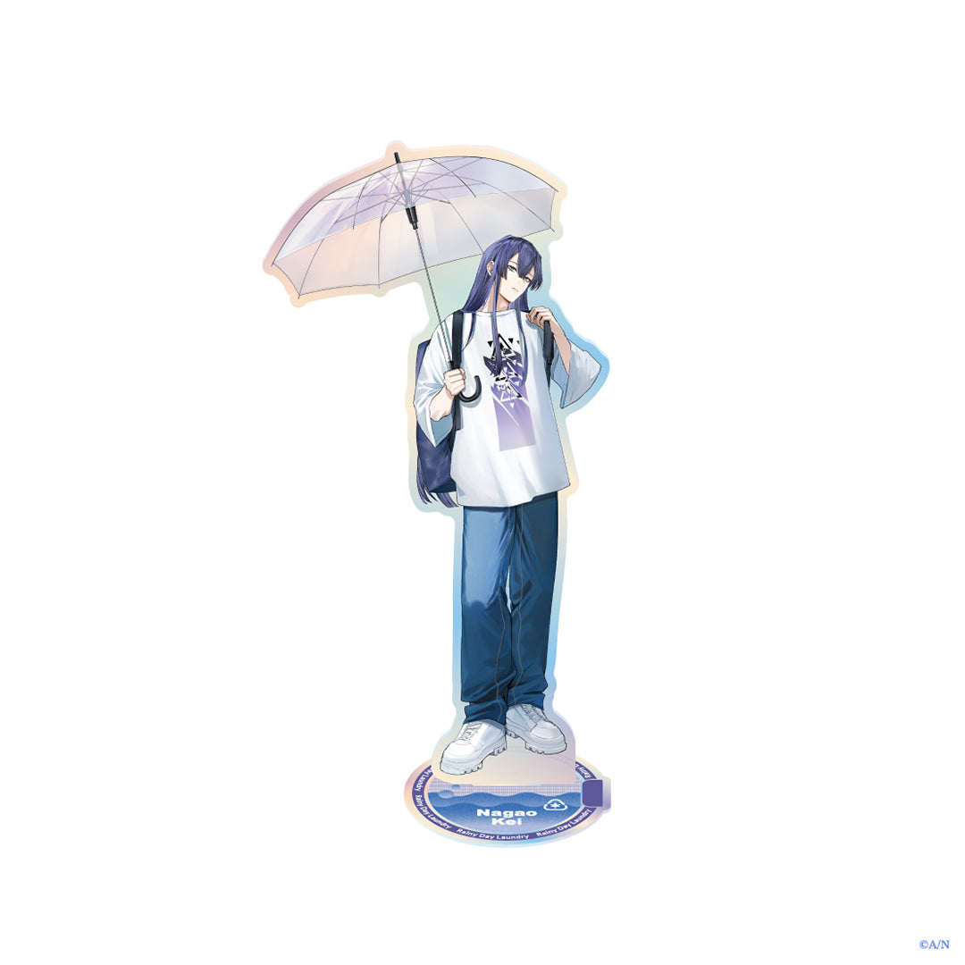 "Rainy Day Laundry" Aurora Foiled Acrylic Stand