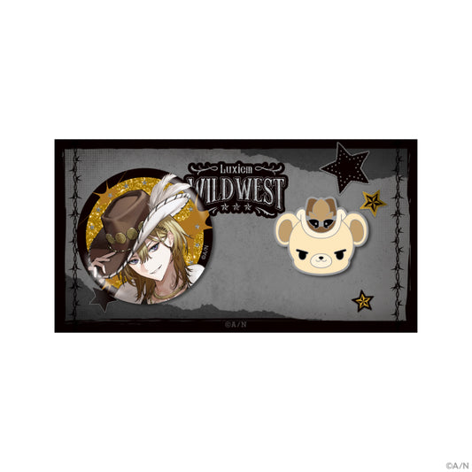 "Luxiem WILDWEST" Badge & Pin Badge Set