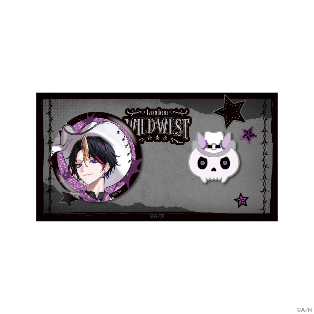 "Luxiem WILDWEST" Badge & Pin Badge Set