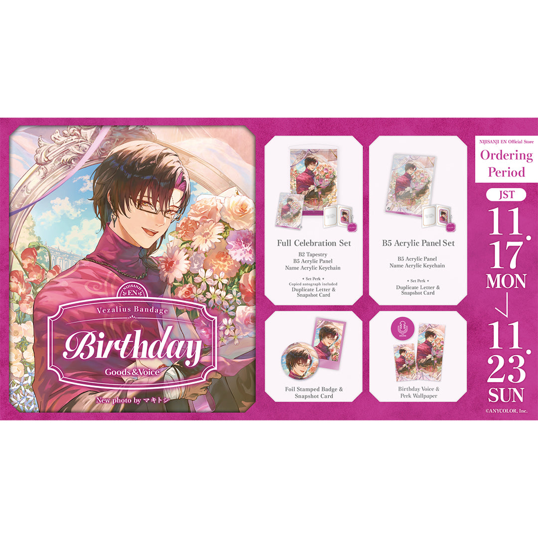 Vezalius Bandage Birthday Goods & Voice 2025 – NIJISANJI EN