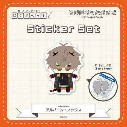 "NIJI Puppet Goods" Sticker Set - H