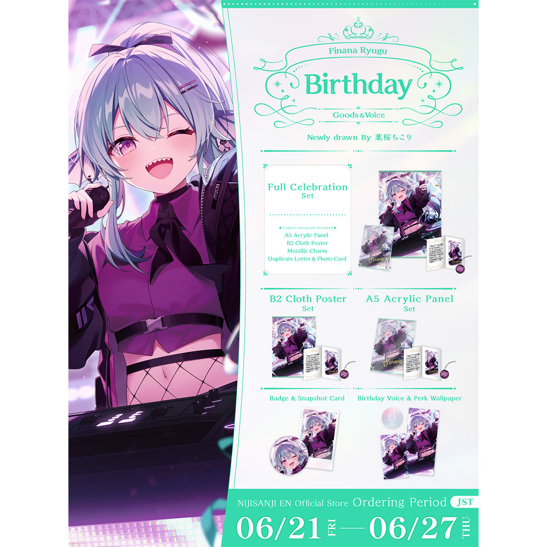 Finana Ryugu Birthday Goods & Voice 2024