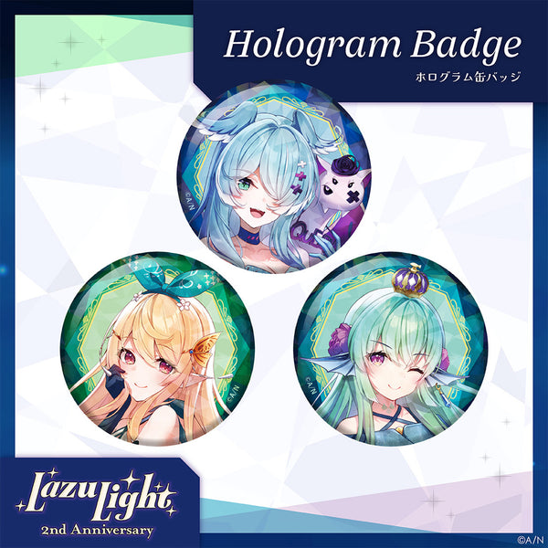 "LazuLight 2nd Anniversary" Hologram Badge