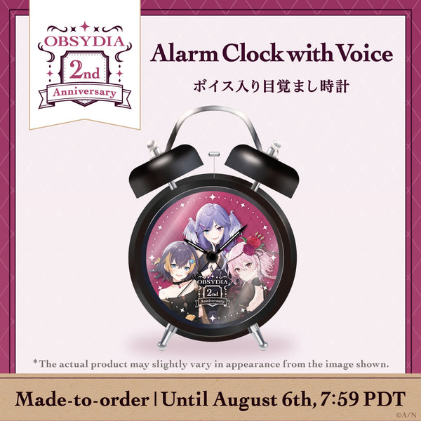 OBSYDIA 2nd Anniversary Alarm Clock with Voice
