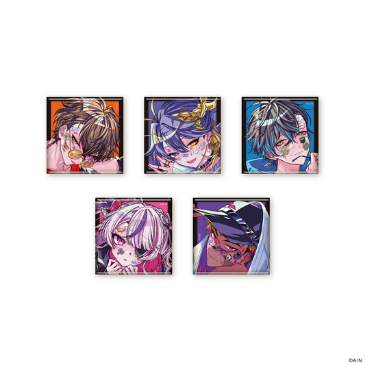 "FACE DECOR COLLECTION Vol.1" Square Badge