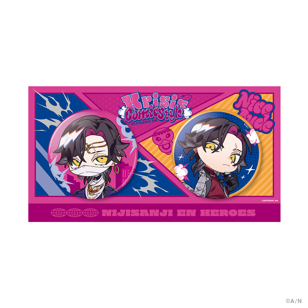 "Krisis Comic Style" Badge Set