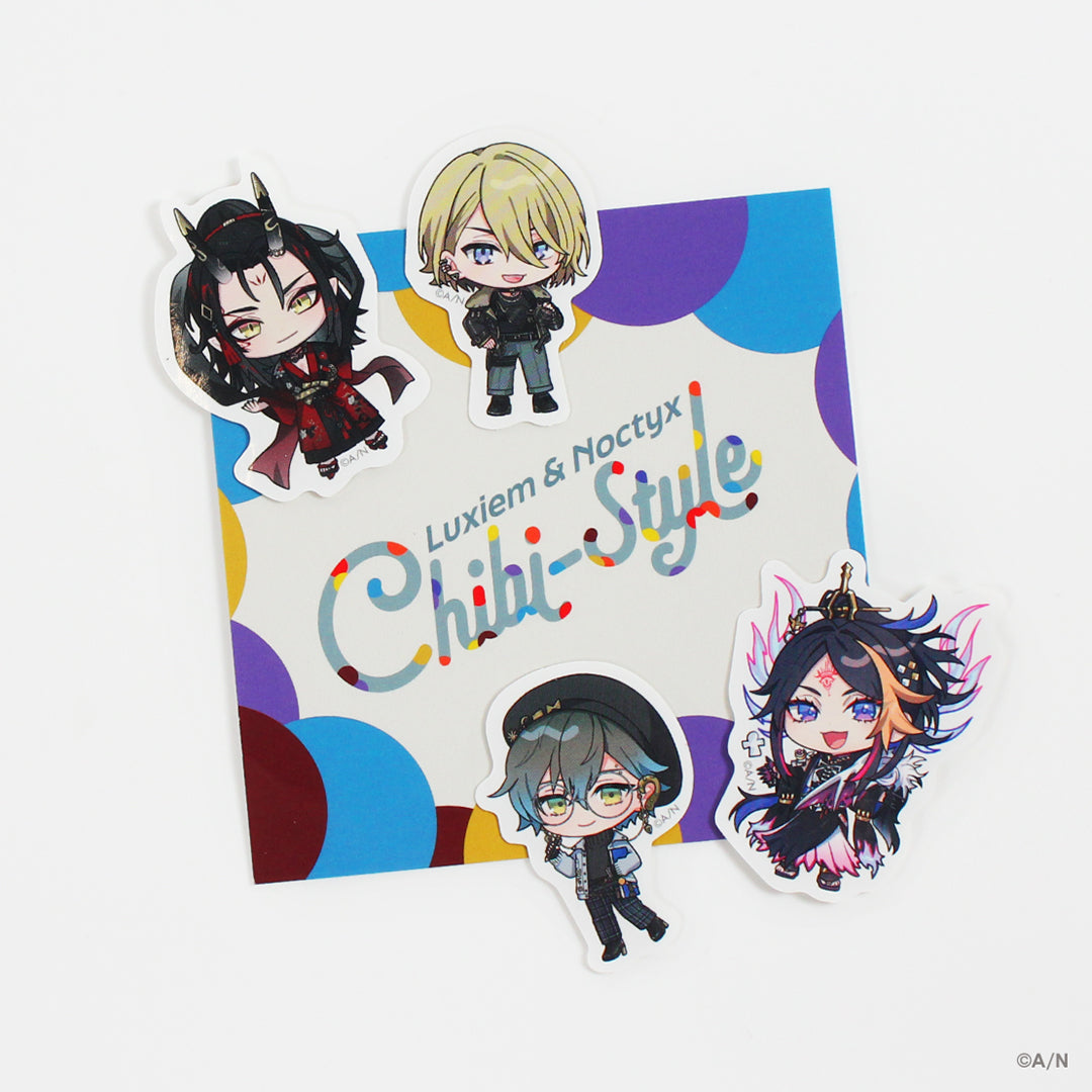 "Luxiem & Noctyx Chibi-Style" 贴纸套装 Luxiem