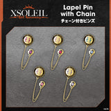 "XSOLEIL Half Anniversary" Lapel Pin with Chain