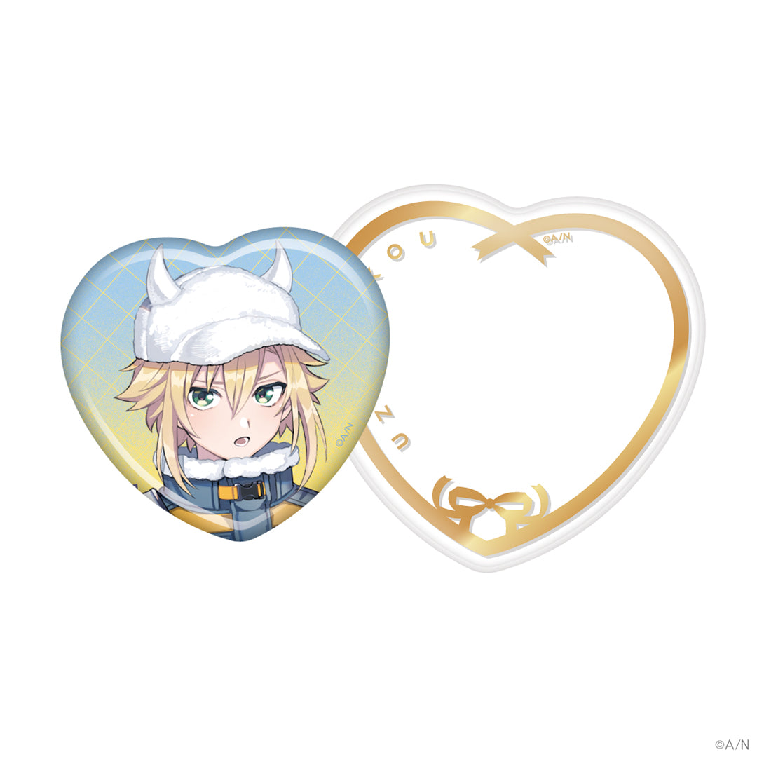 "NIJISANJI White Day 2024" Heart Badge & Badge Cover Set