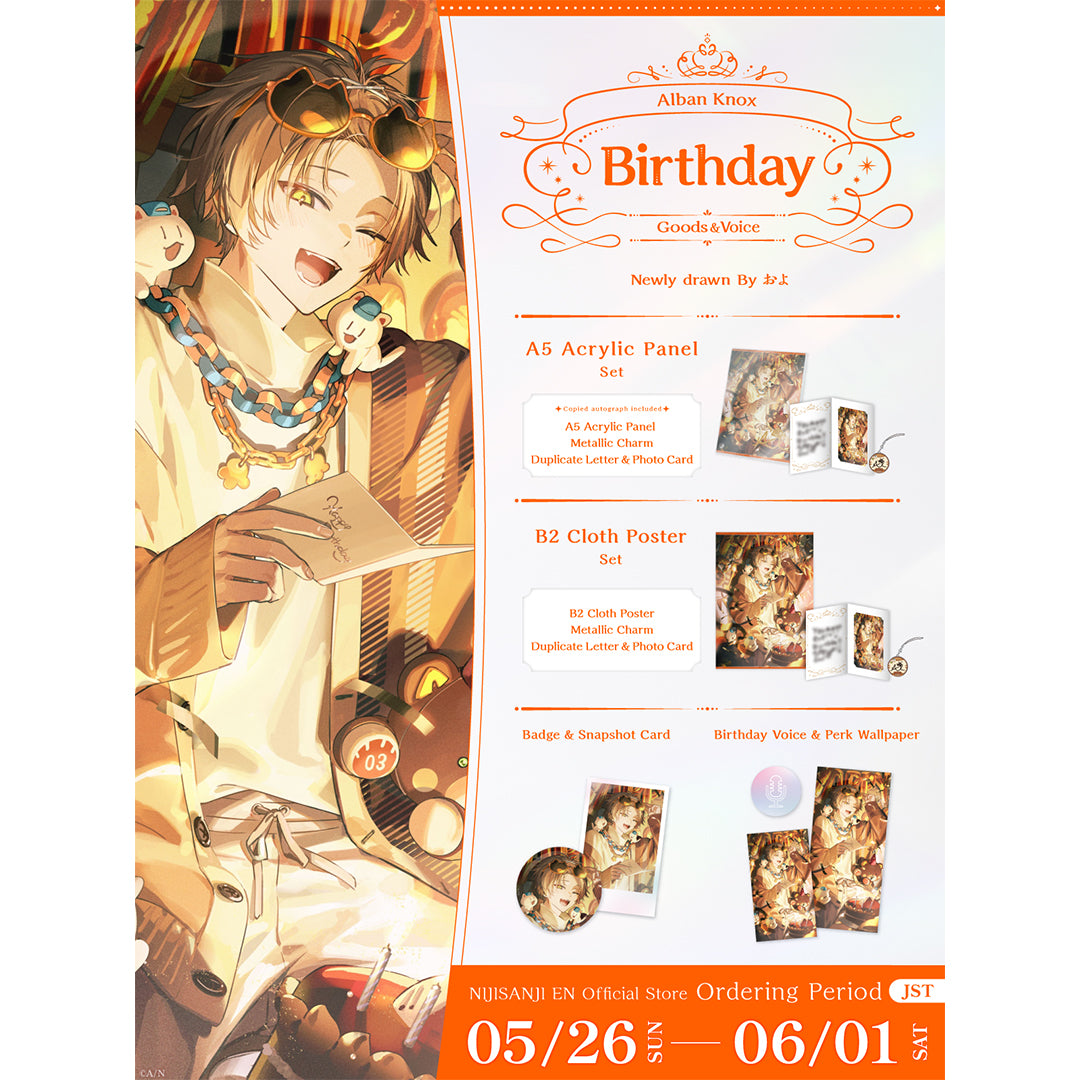 Alban Knox Birthday Goods & Voice 2024 – NIJISANJI EN Official Store