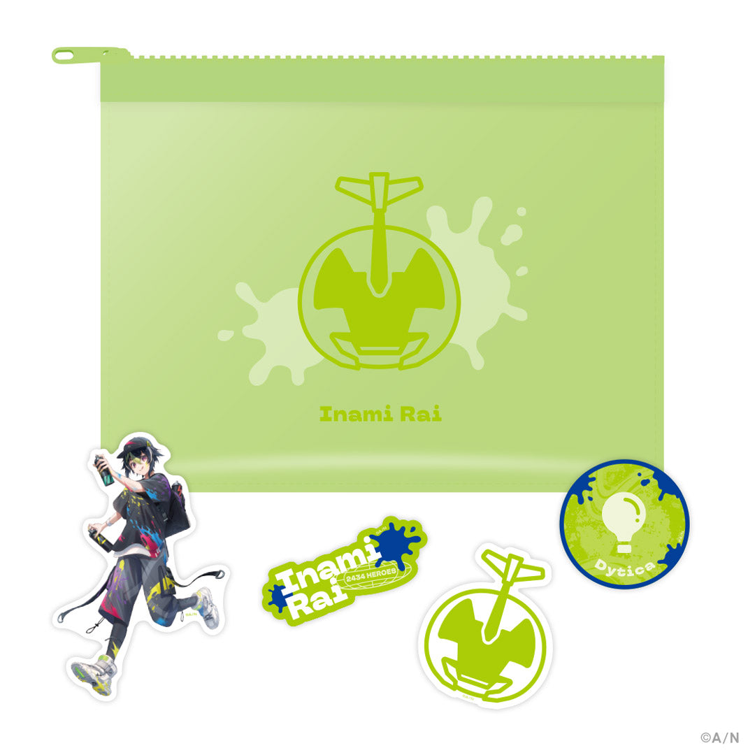 "NIJISANJI & NIJISANJI EN HEROES 1st Anniversary" Clear Pouch & Sticker Set Dytica