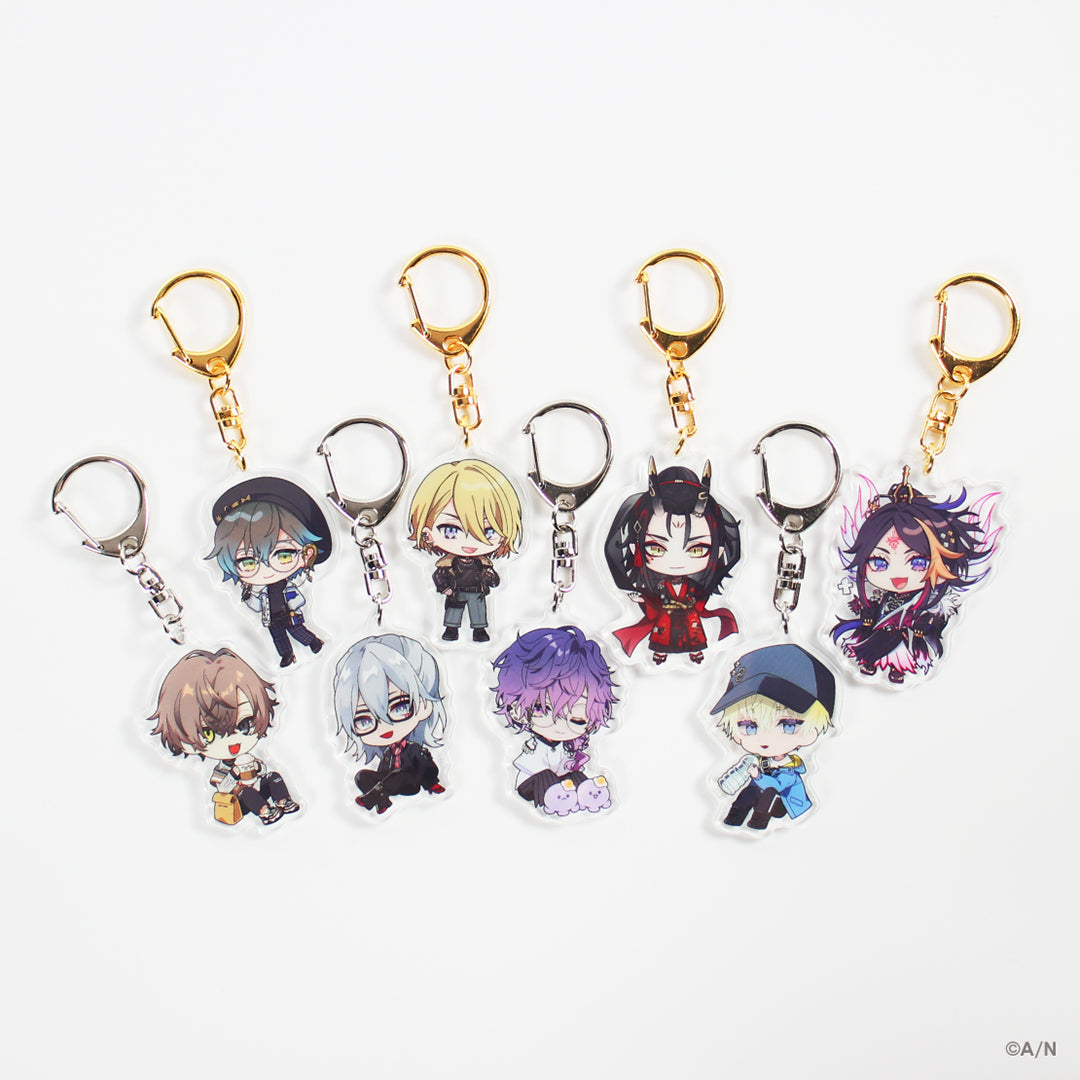 "Luxiem & Noctyx Chibi-Style" 亚克力钥匙扣 Luxiem