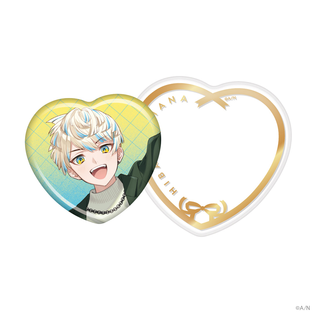 "NIJISANJI White Day 2024" Heart Badge & Badge Cover Set
