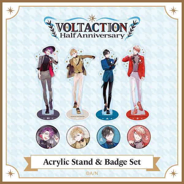 "VOLTACTION Half Anniversary" Acrylic Stands & Badge Set