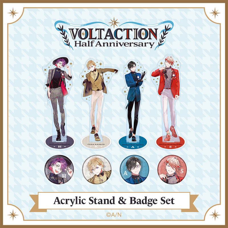 "VOLTACTION Half Anniversary" Acrylic Stands & Badge Set