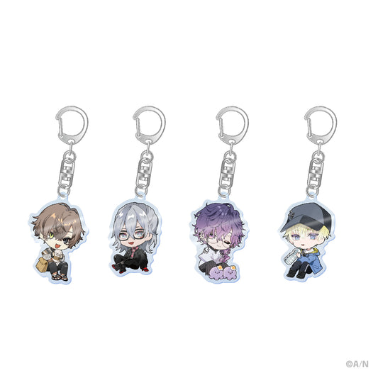 "Luxiem & Noctyx Chibi-Style" Acrylic Keychain Noctyx