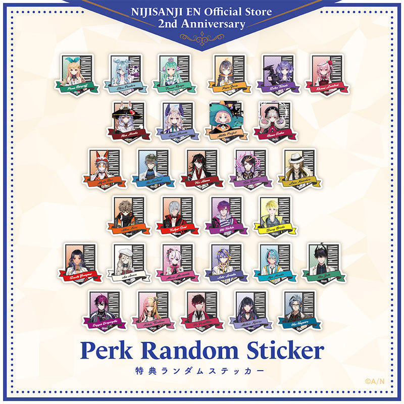 "NIJISANJI EN Official Store 2nd Anniversary" Perk Random Sticker