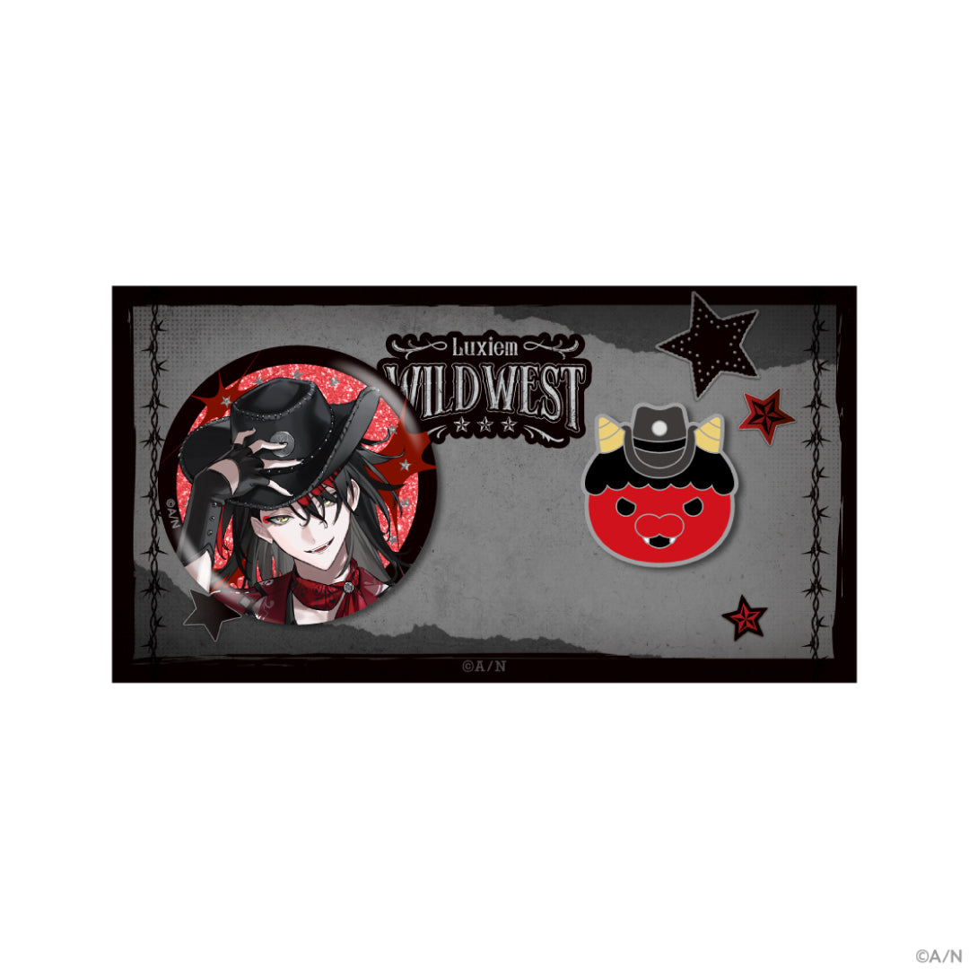 "Luxiem WILDWEST" Badge & Pin Badge Set