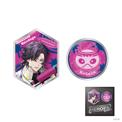 "NIJISANJI & NIJISANJI EN HEROES 1st Anniversary" Pins Set Krisis