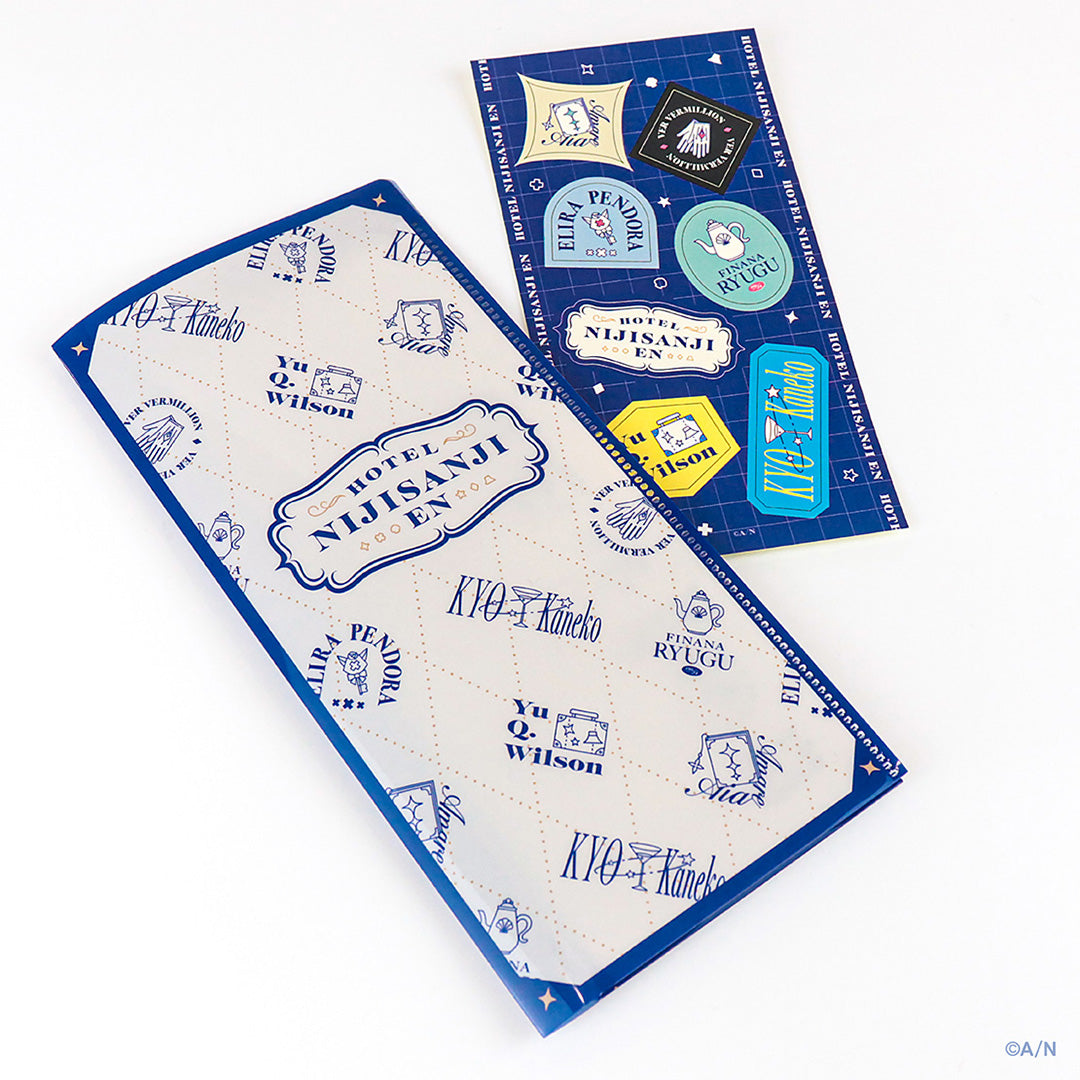 "HOTEL NIJISANJI EN" Slim File Folder & Sticker Set