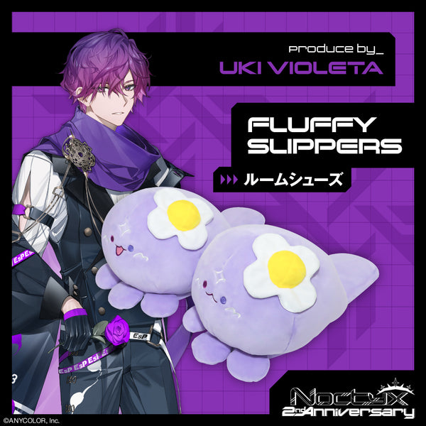 "Noctyx 2nd Anniversary" Fluffy Slippers Uki Violeta
